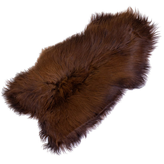Black Lightened to Auburn Icelandic Sheepskin