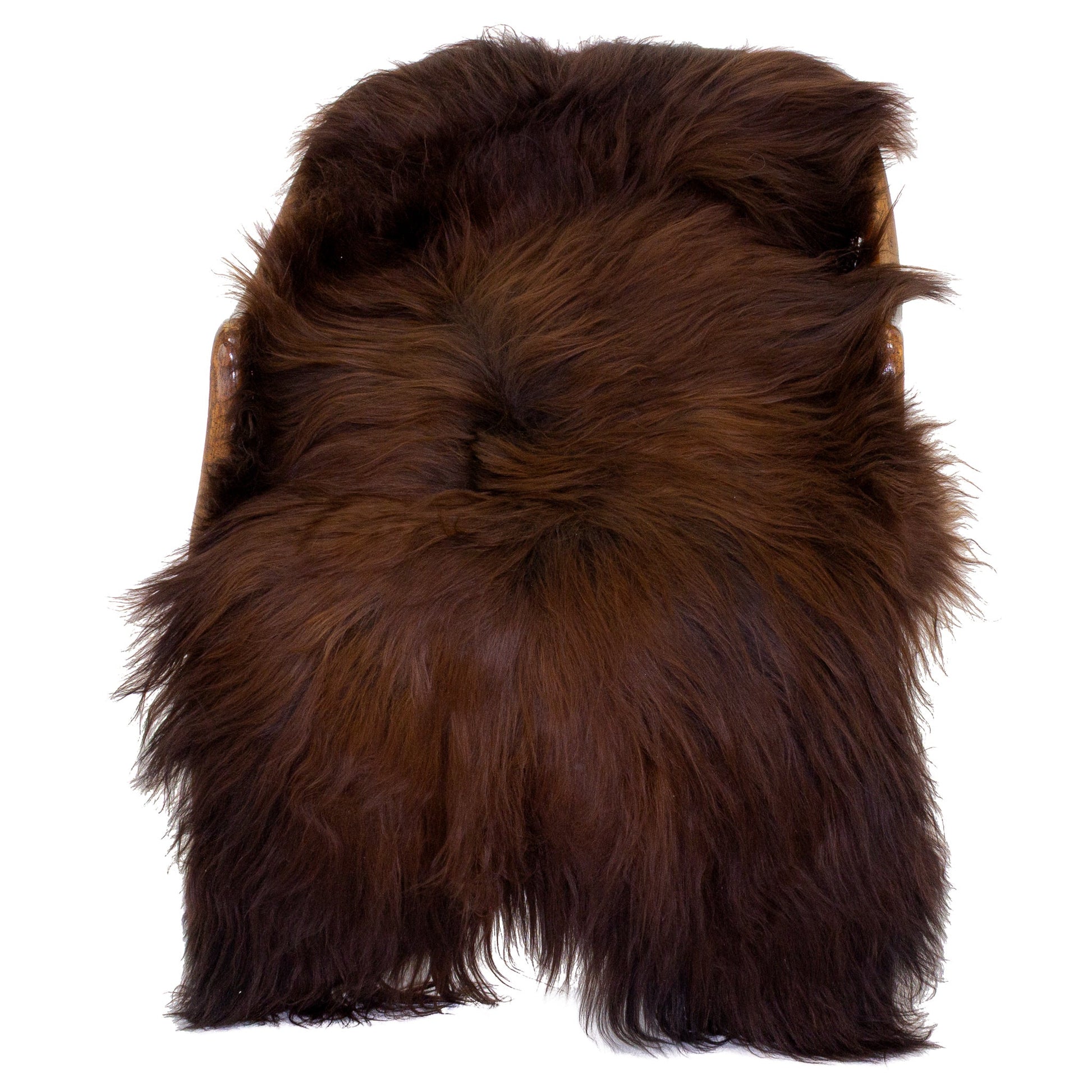 Black Lightened to Auburn Icelandic Sheepskin