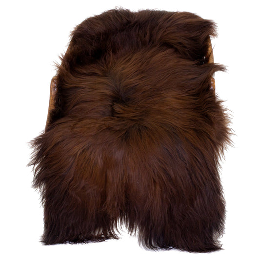 Black Lightened to Auburn Icelandic Sheepskin