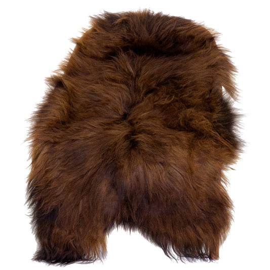 Black Lightened to Auburn Icelandic Sheepskin