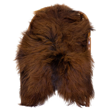 Black Lightened to Auburn Icelandic Sheepskin