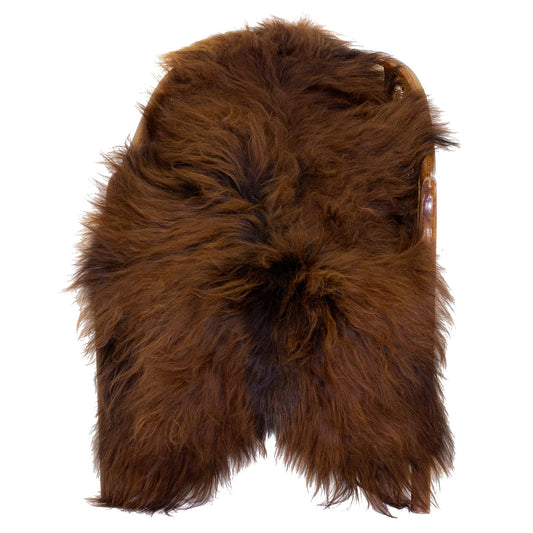 Black Lightened to Auburn Icelandic Sheepskin