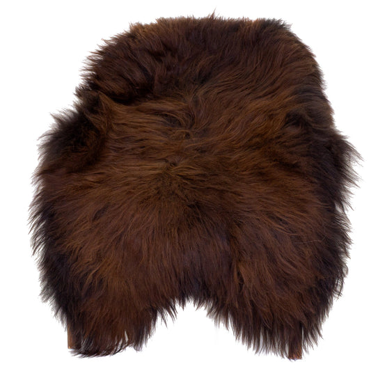 Black Lightened to Auburn Icelandic Sheepskin