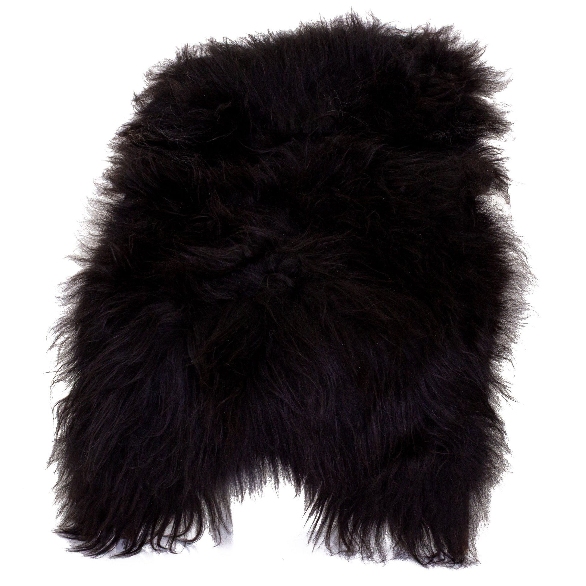 Black with Stray Gray Icelandic Sheepskin