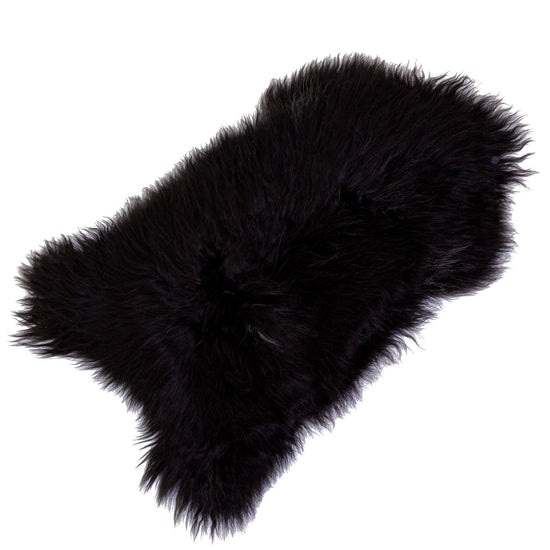 Black with Stray Gray Icelandic Sheepskin