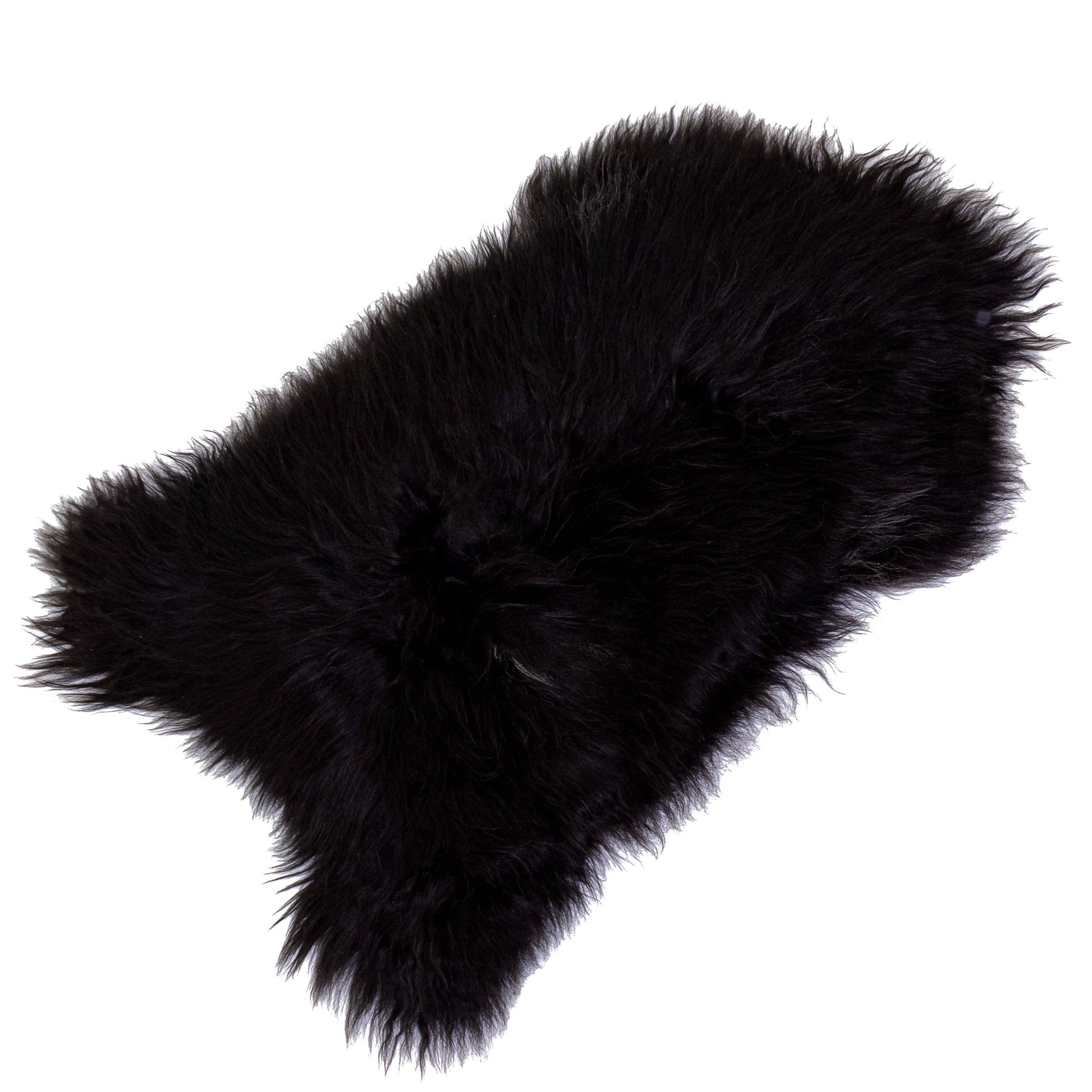 Black with Stray Gray Icelandic Sheepskin