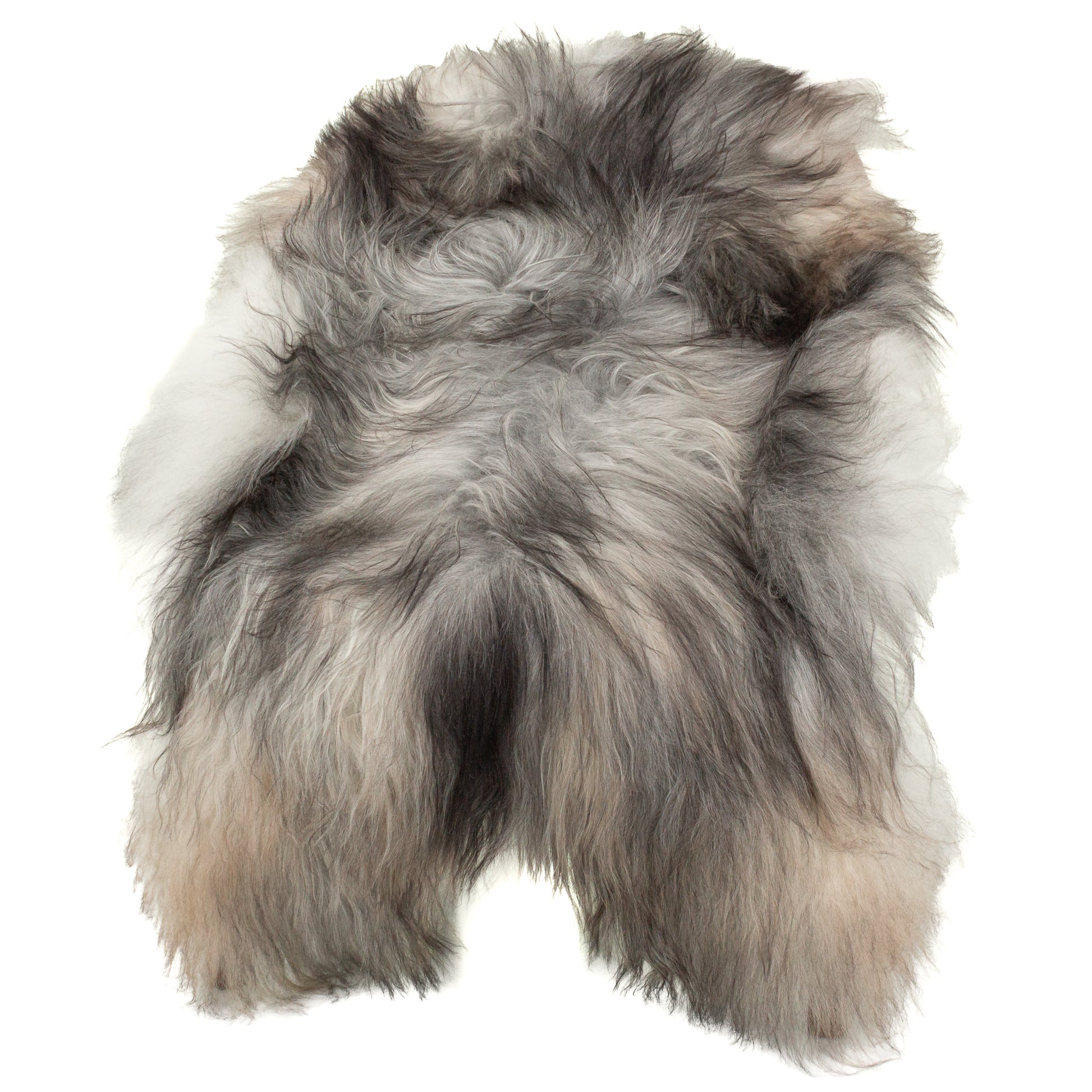 Black Gray Icelandic Sheepskin