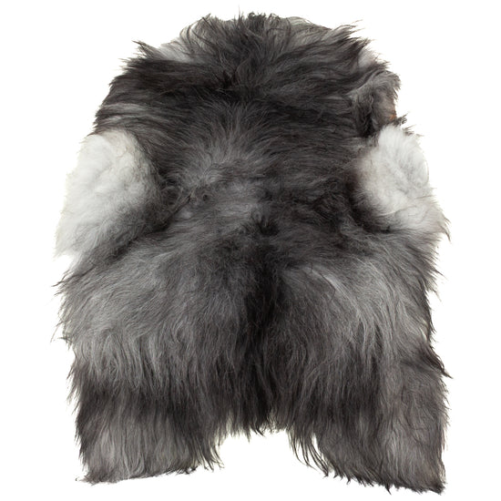 Black w Gray Icelandic Sheepskin