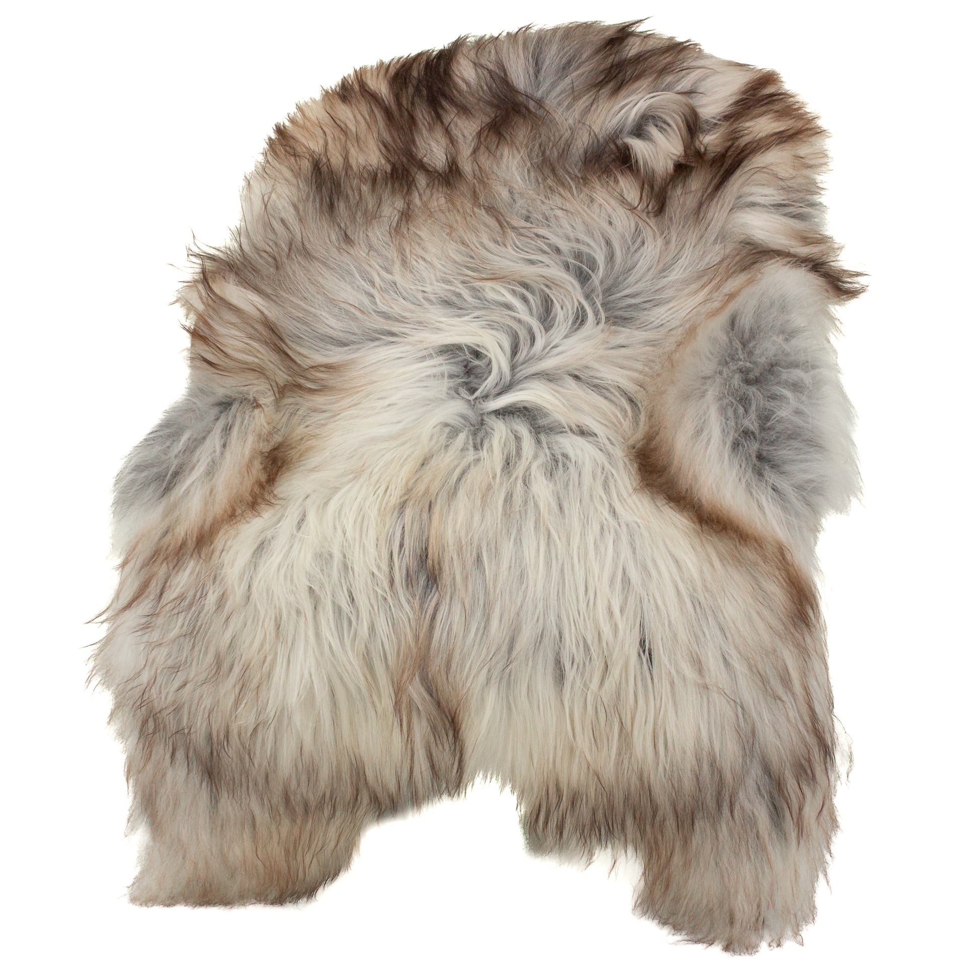 Black Gray Ivory White Icelandic Sheepskin