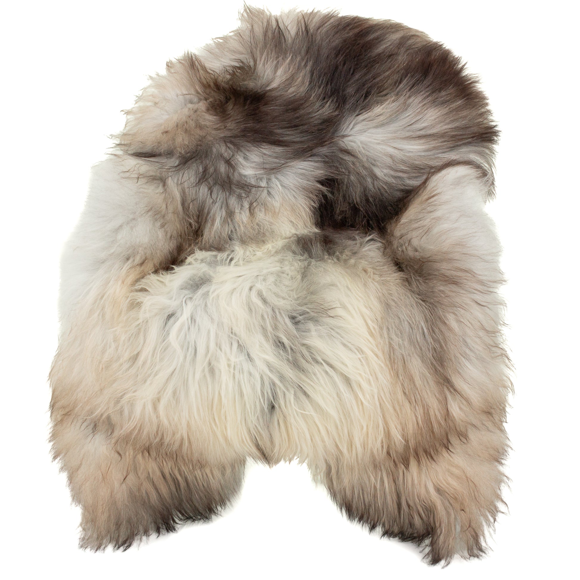 Black Gray Ivory White Icelandic Sheepskin