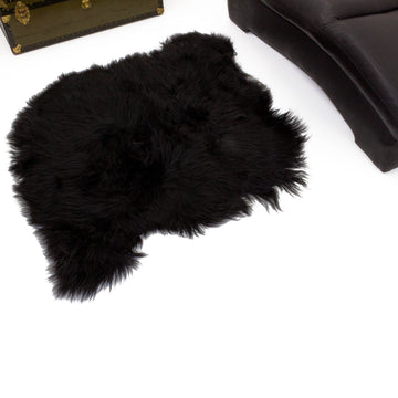 Black Double Side-Side Icelandic Sheepskin