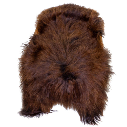 Black Lightened to Auburn Icelandic Sheepskin