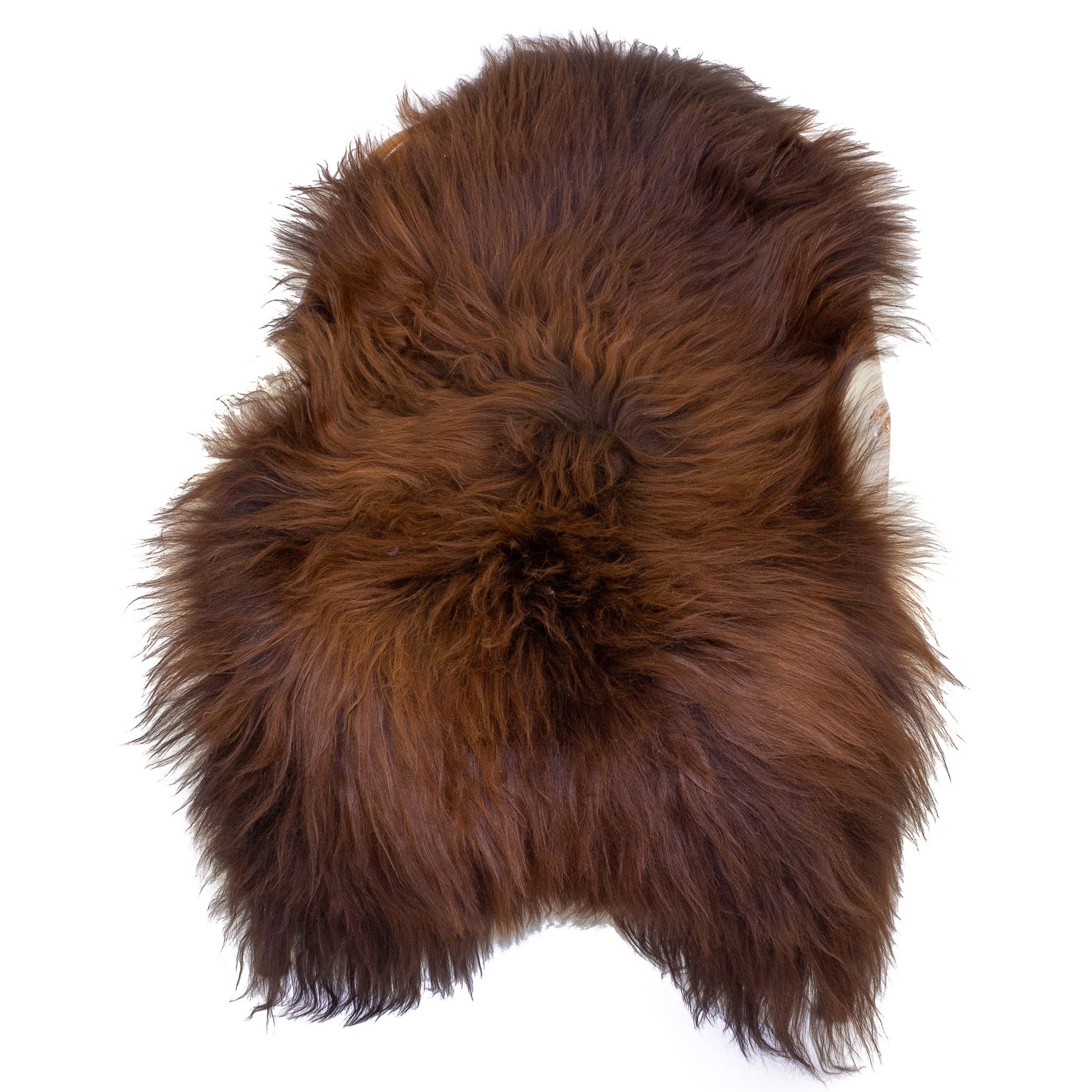 Black Lightened to Auburn Icelandic Sheepskin