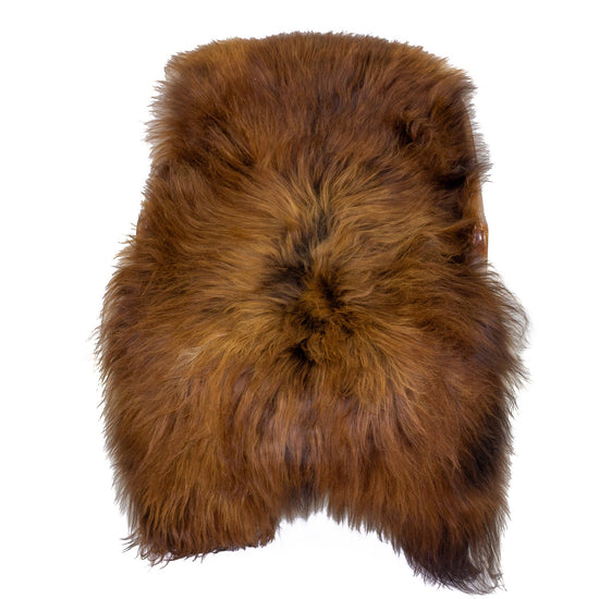 Large Black Lightened to Auburn Icelandic Sheepskin