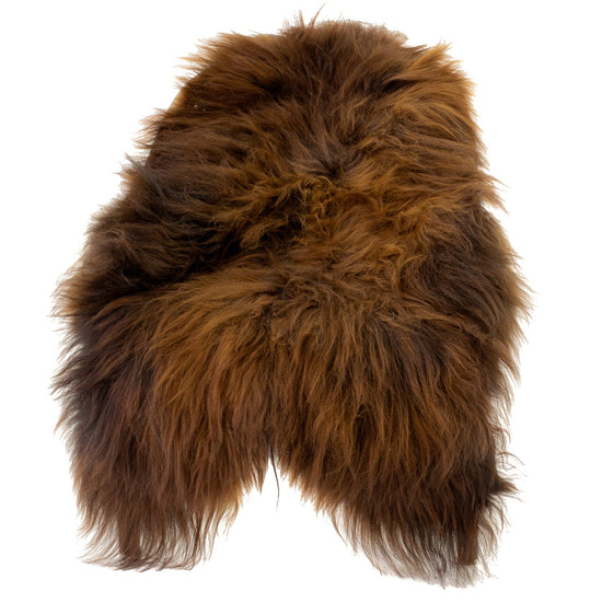 Black Lightened to Auburn Icelandic Sheepskin