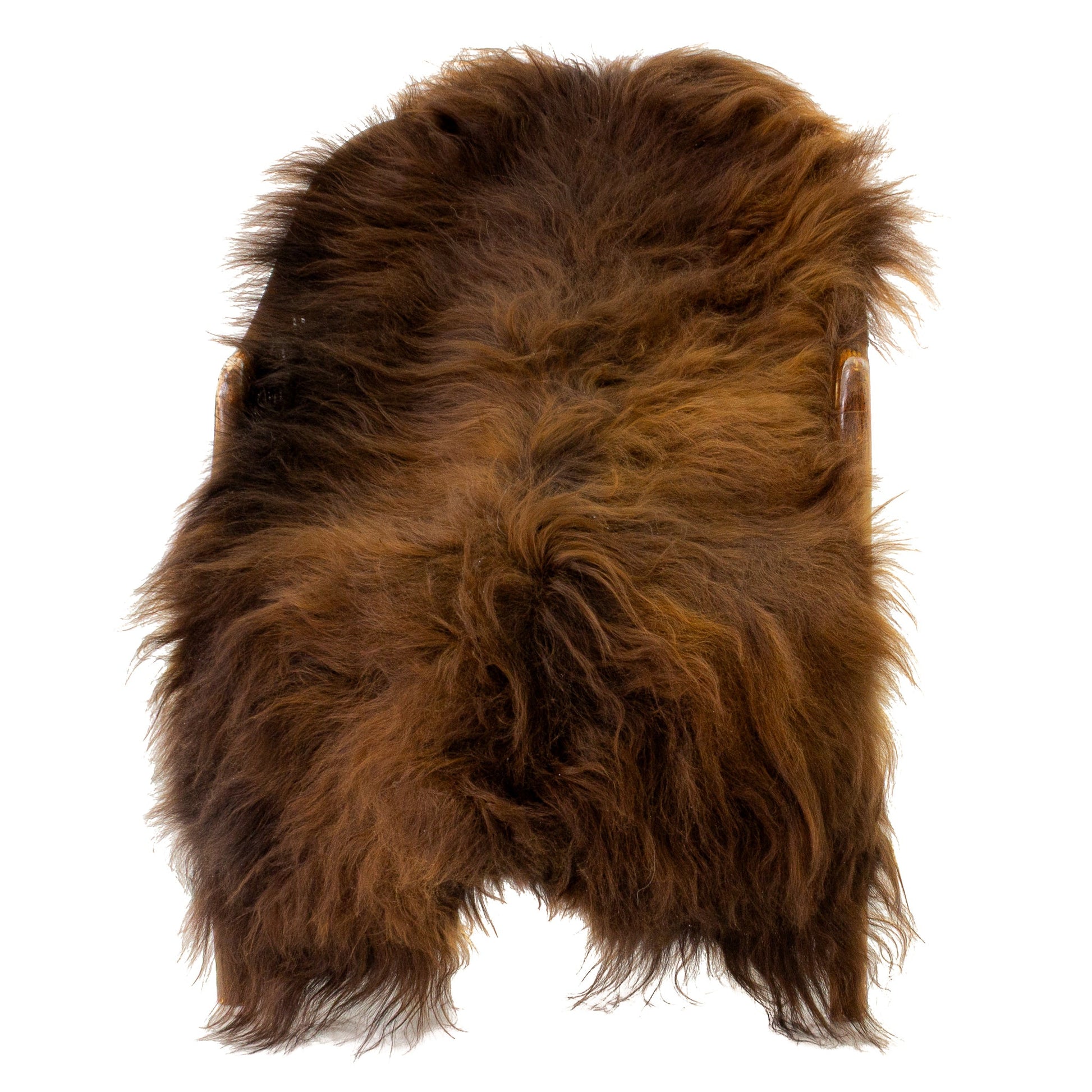 Black Lightened to Auburn Icelandic Sheepskin