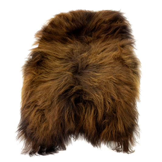 Black Lightened to Auburn Icelandic Sheepskin
