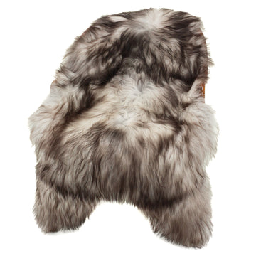 Black White Gray Icelandic Sheepskin