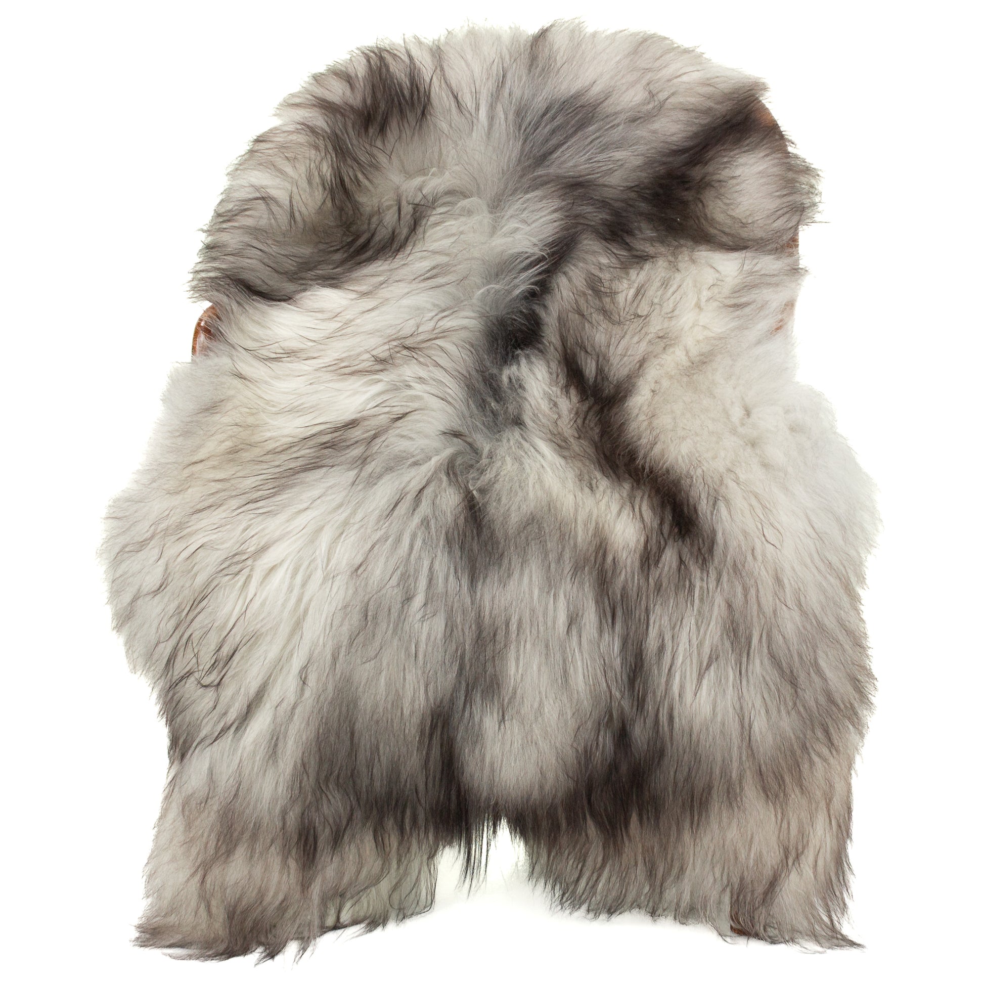 Black White Gray Icelandic Sheepskin