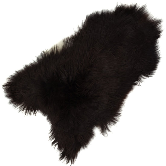 Blackish Brown w Some White Icelandic Sheepskin Rug
