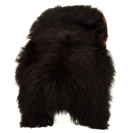 Blackish Brown w Some White Icelandic Sheepskin