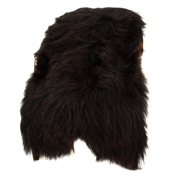 Blackish Brown w Some White Icelandic Sheepskin