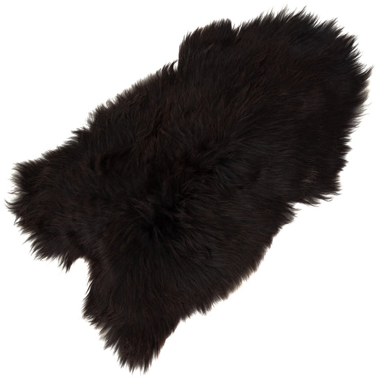 Blackish Brown w Some White Icelandic Sheepskin Rug