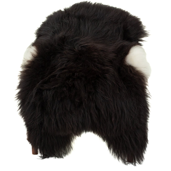 Blackish Brown w Some White on Sides Icelandic Sheepskin