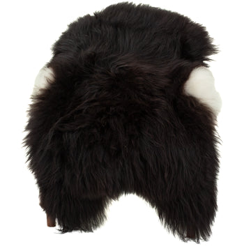 Blackish Brown w Some White on Sides Icelandic Sheepskin