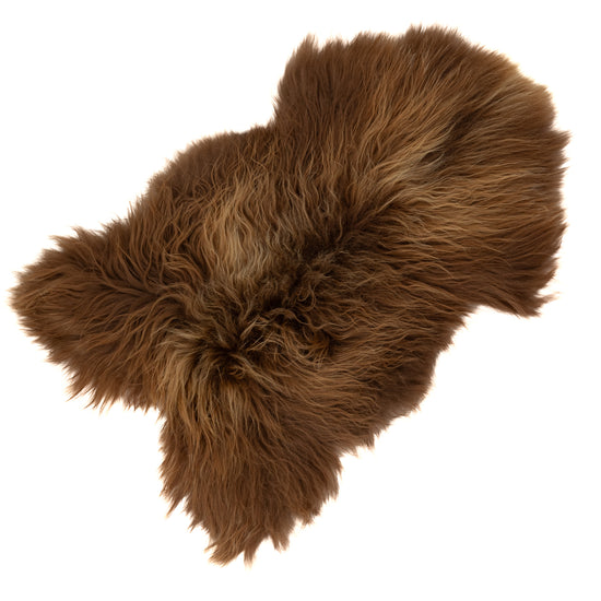 Blonde Brown Icelandic Sheepskin Rug