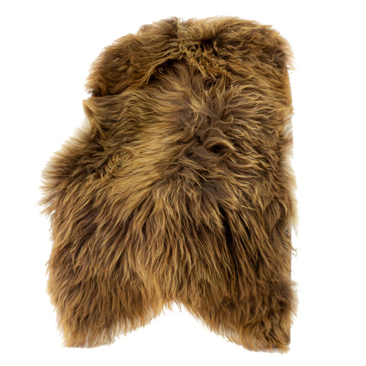 Blonde Brown w White Edges Icelandic Sheepskin