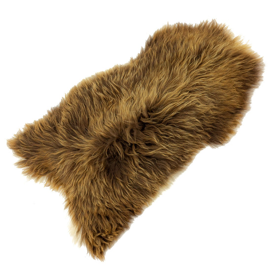 Blonde Brown w White Edges Icelandic Sheepskin