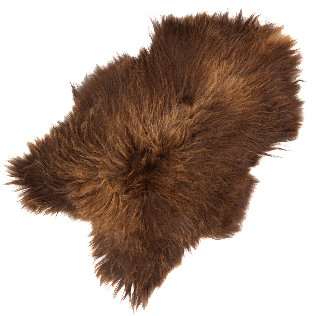 Brown w Some Blonde Icelandic Sheepskin Rug