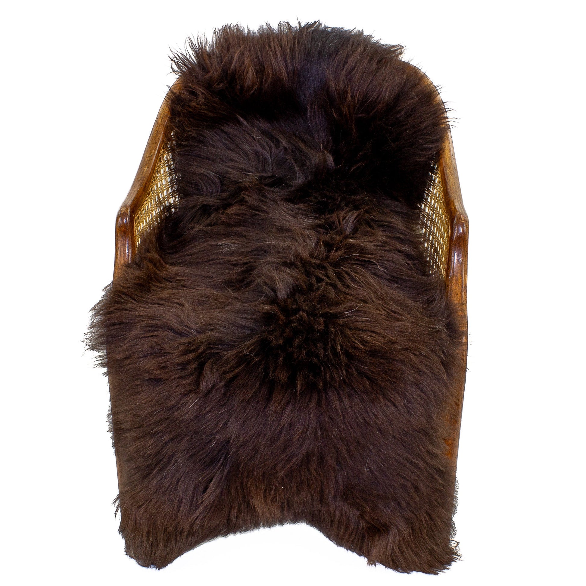 Coarse Wool Brown Sheepskin