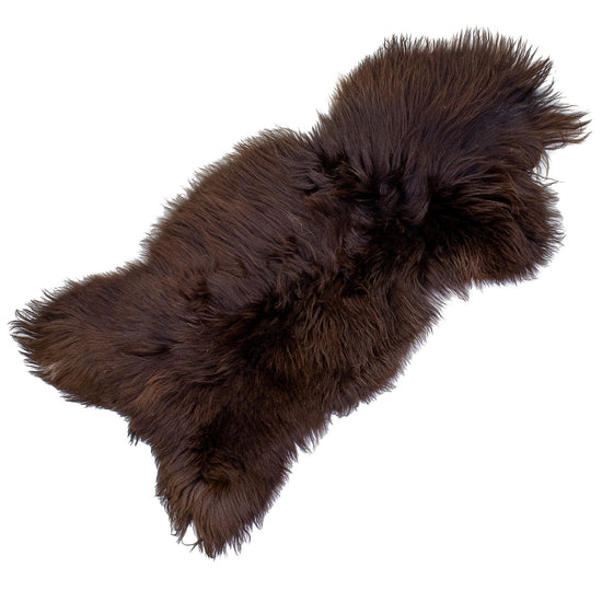 Coarse Wool Brown Sheepskin