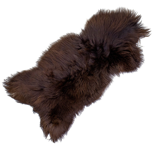 Coarse Wool Brown Sheepskin