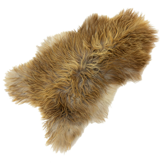 Brown w Gray Icelandic Sheepskin