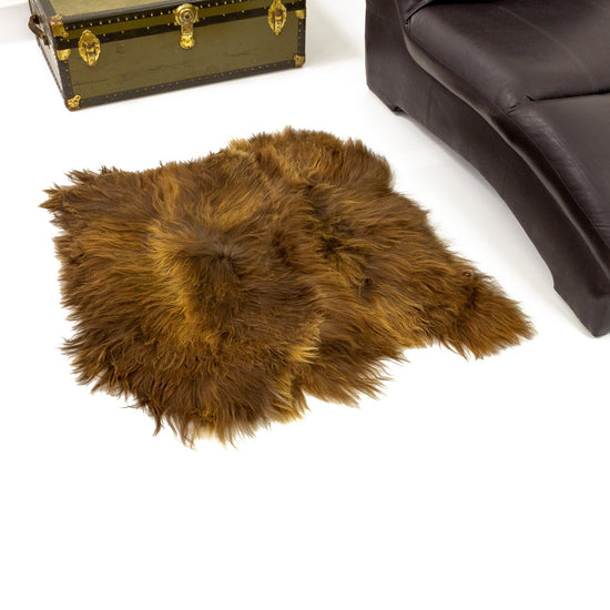 Brown Double Side-Side Icelandic Sheepskin