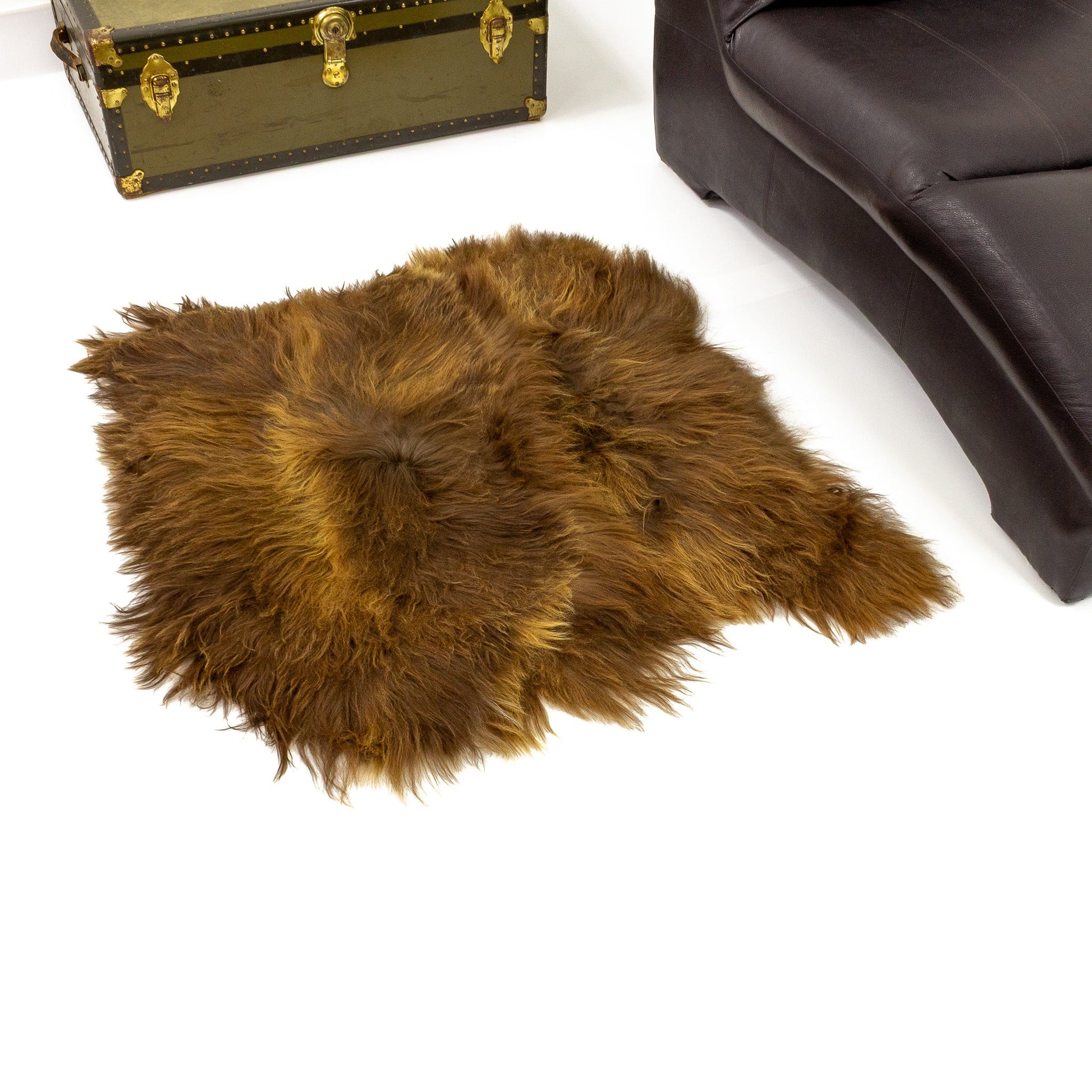 Brown Double Side-Side Icelandic Sheepskin