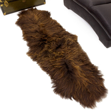 Blonde Brown Double End-End Icelandic Sheepskin