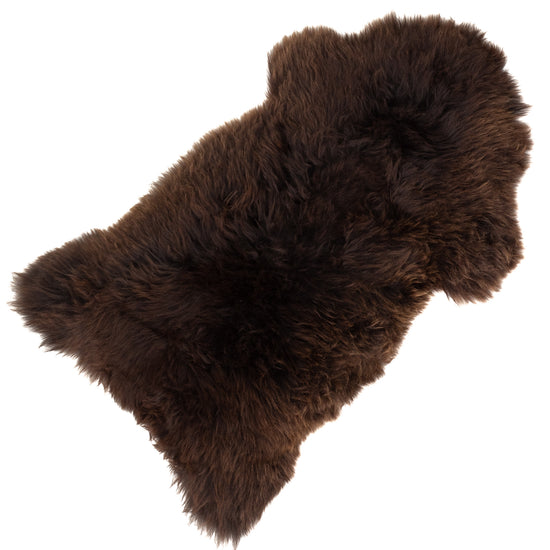 Thick Cushy Brown Sheepskin Rug