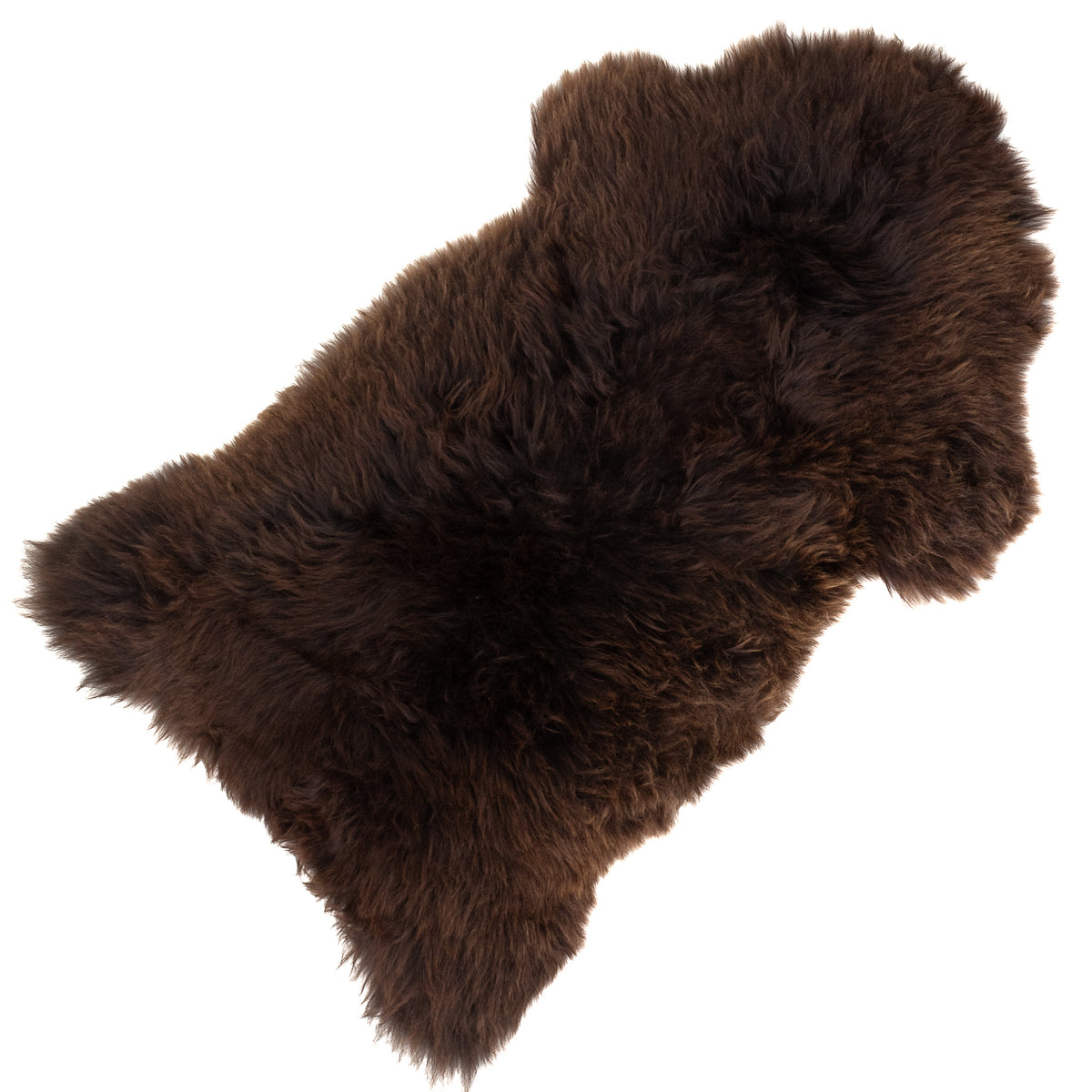 Thick Cushy Brown Sheepskin Rug