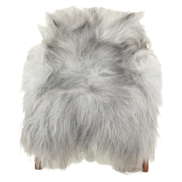 Coarse Wool Gray Mix Icelandic Sheepskin