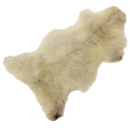 Creamy White w Dark Mottled Sheepskin