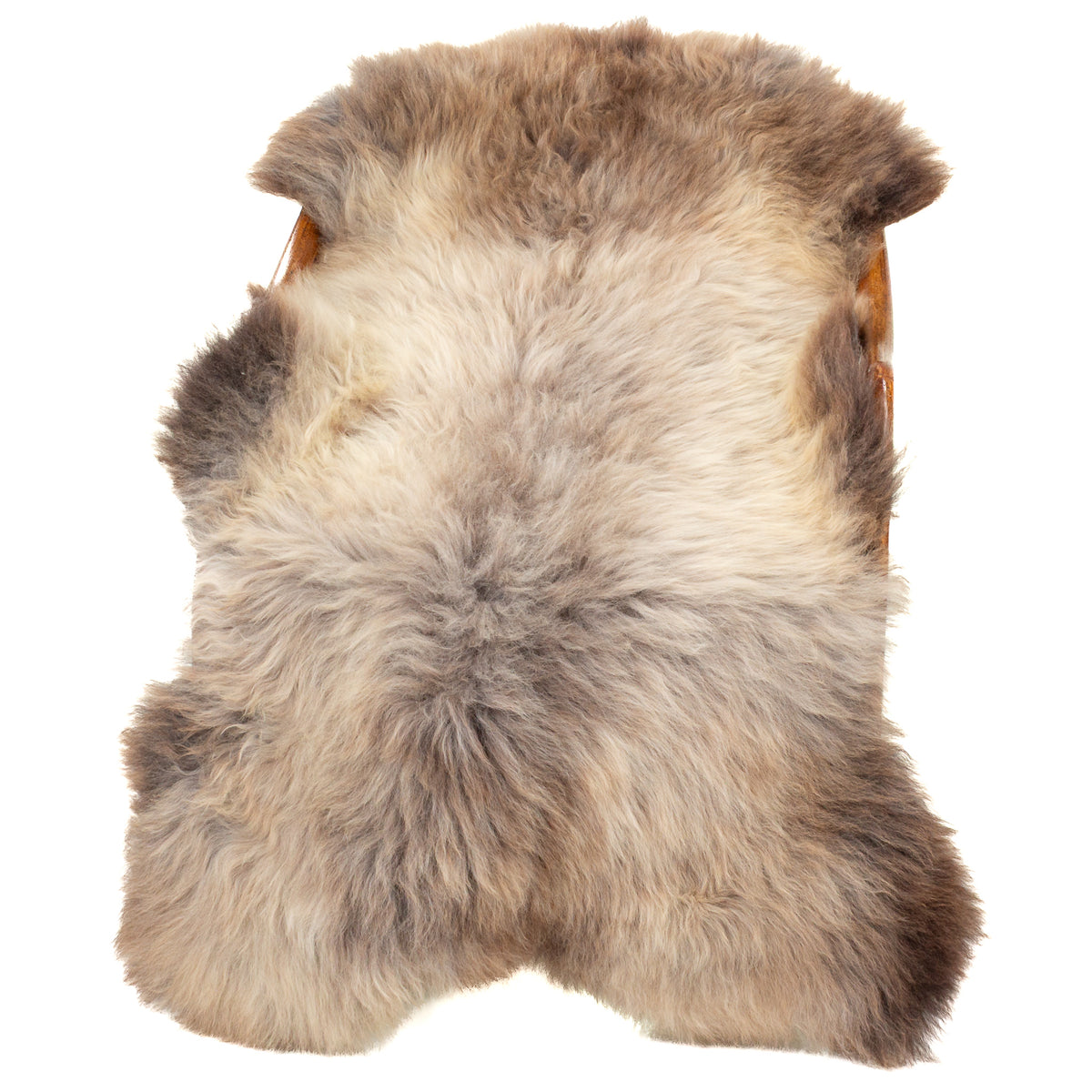 Cushy Brown Gray Mix Sheepskin