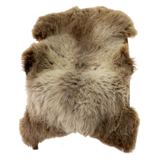 Cushy Brown Gray White Mix Sheepskin