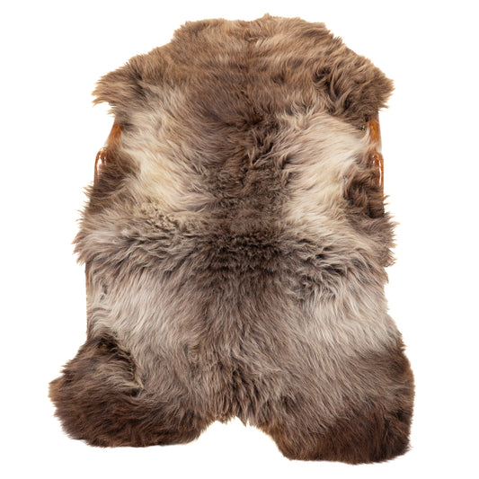 Cushy Brown Gray White Sheepskin