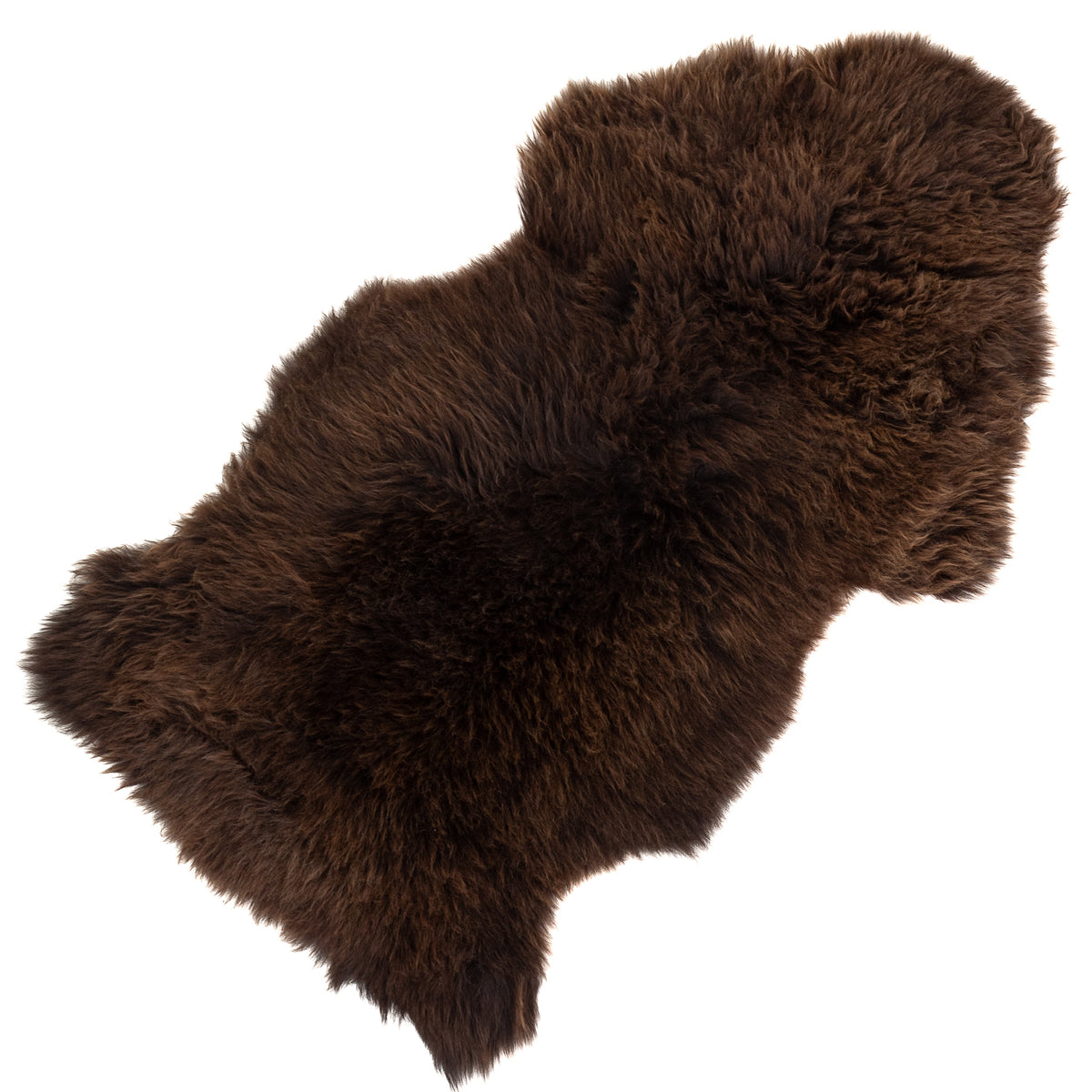 Cushy Brown Sheepskin Rug
