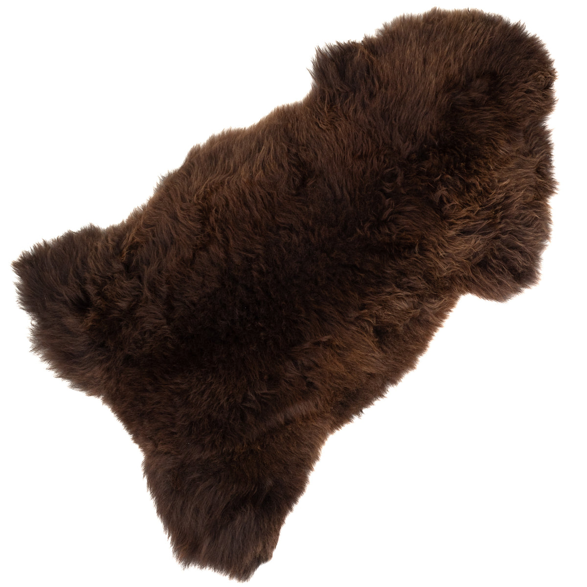 Large Thick Cushy Brown Sheepskin Rug