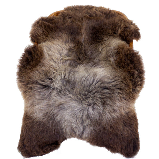 Cushy Brown with Silver Gray Sheepskin